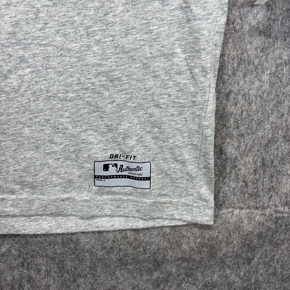 Miami Marlins Nike Dri Fit T-Shirt Men's XLShort‎ Sleeve Gray MLB Performance